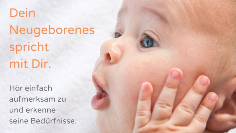 Baby formt Mund zum O - Dein Neugeborenes spricht mit dir